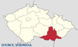 Jihomoravský kraj mapa