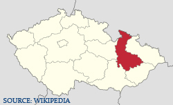 Olomoucký kraj mapa